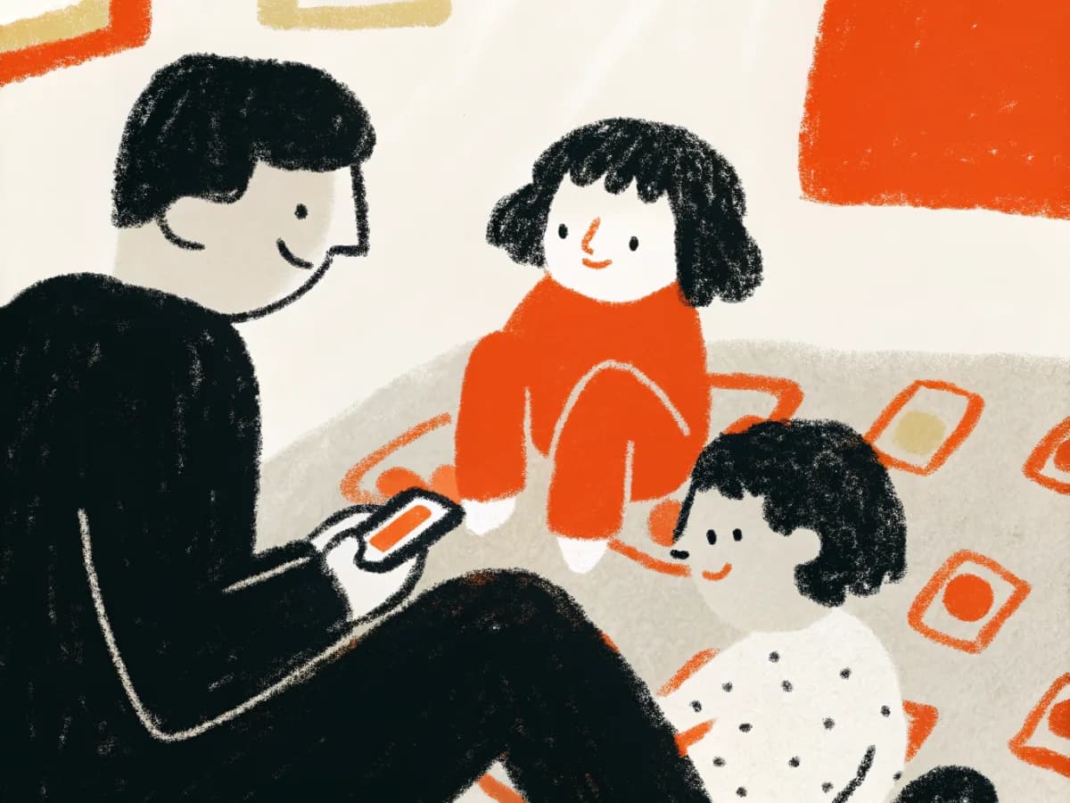 Illustration: How to be a present dad: small habits that build connection