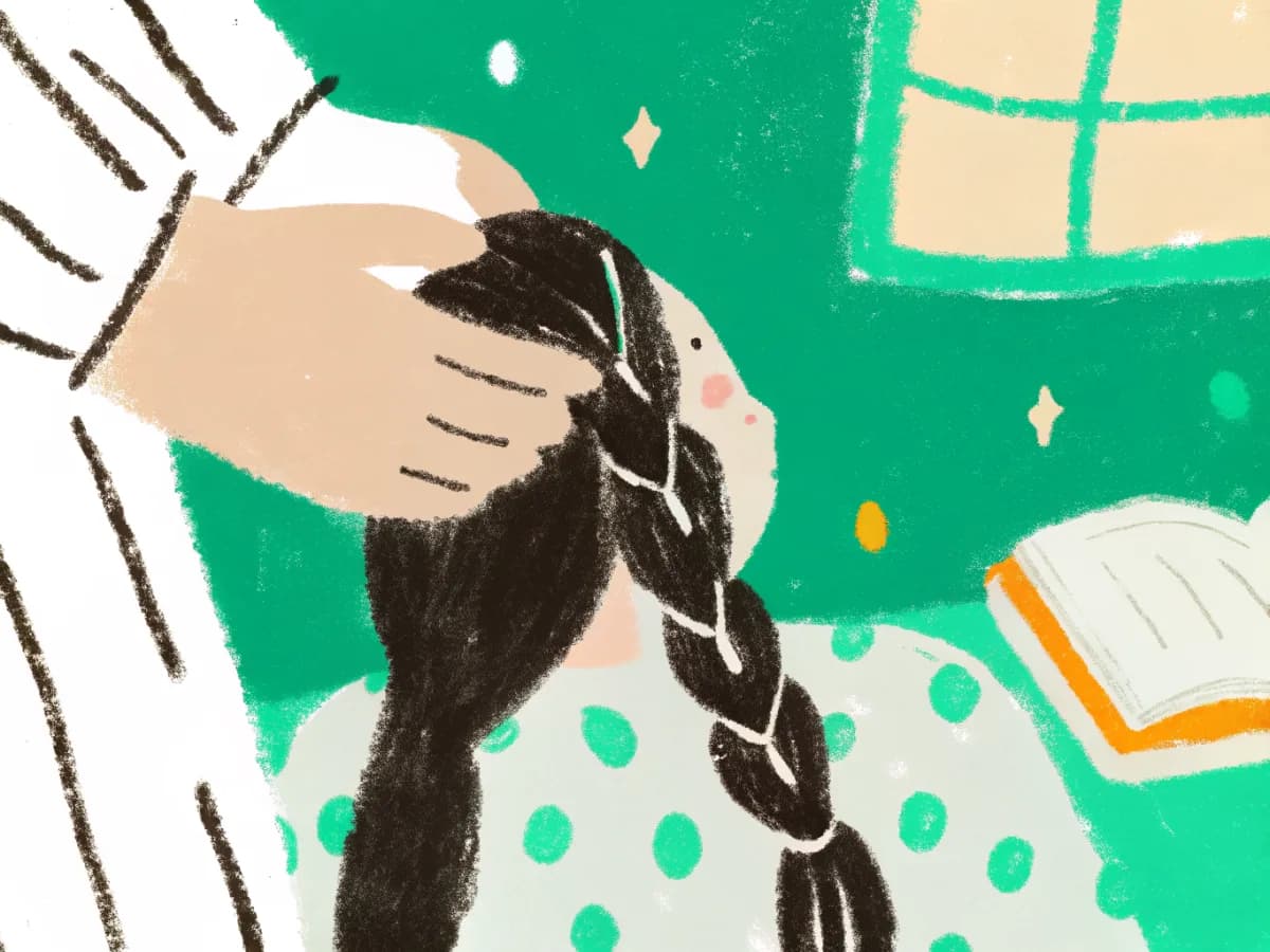 Illustration: How to braid your daughter's hair: a beginner's guide for dads
