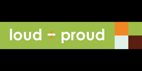 loud + proud logo