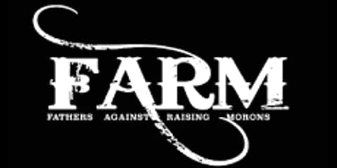FARM (Fathers Against Raising Morons) logo